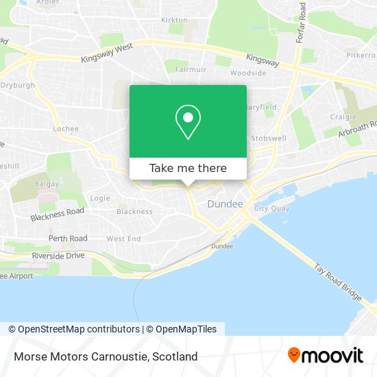Morse Motors Carnoustie map