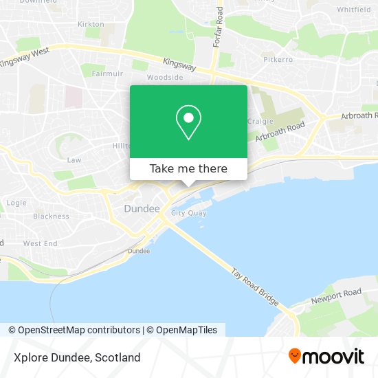 Xplore Dundee map