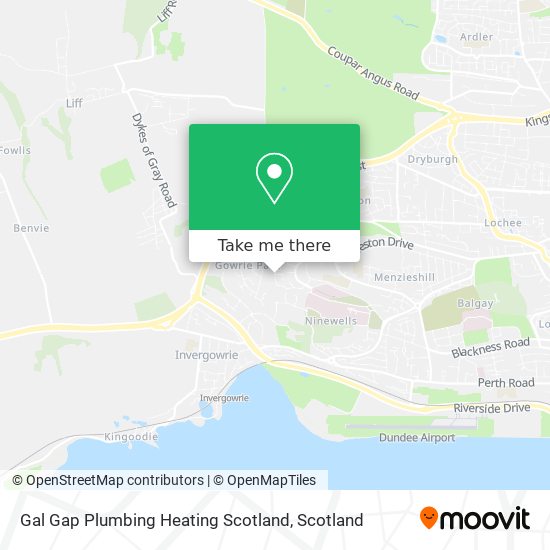 Gal Gap Plumbing Heating Scotland map