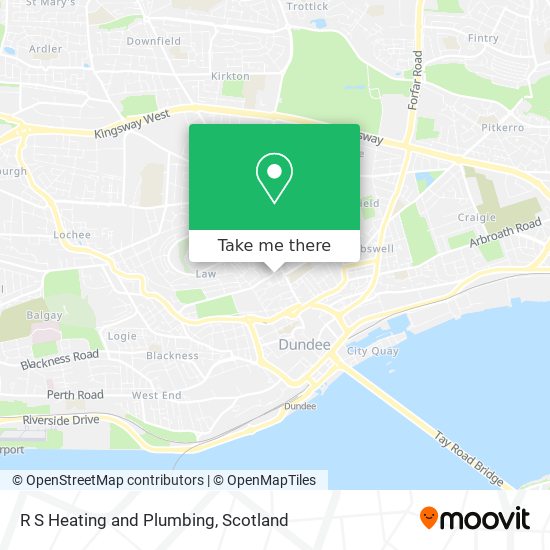 R S Heating and Plumbing map