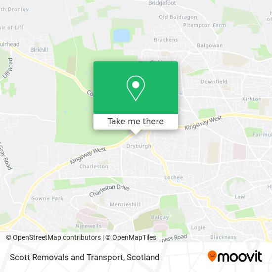 Scott Removals and Transport map