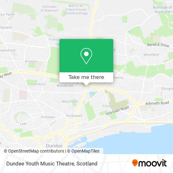 Dundee Youth Music Theatre map