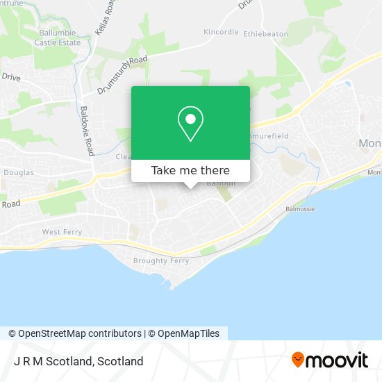 J R M Scotland map