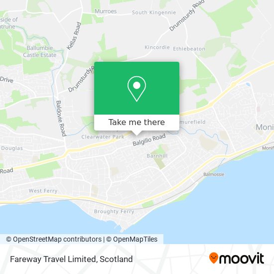 Fareway Travel Limited map