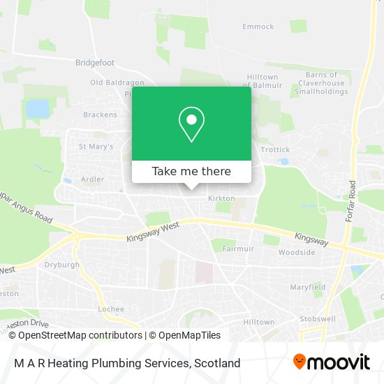 M A R Heating Plumbing Services map