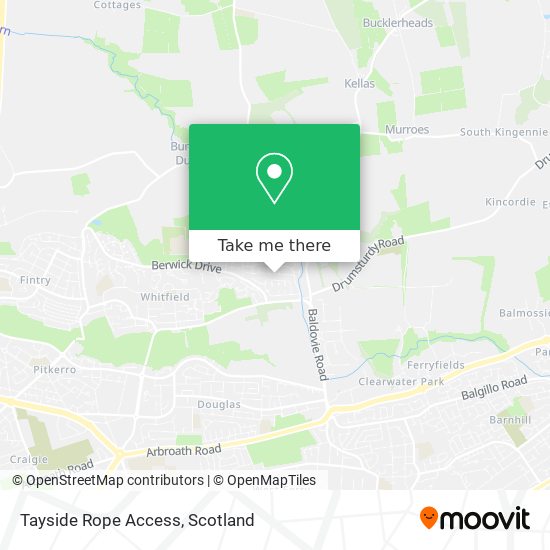 Tayside Rope Access map