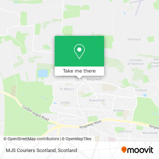 MJS Couriers Scotland map