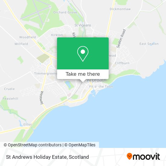 St Andrews Holiday Estate map