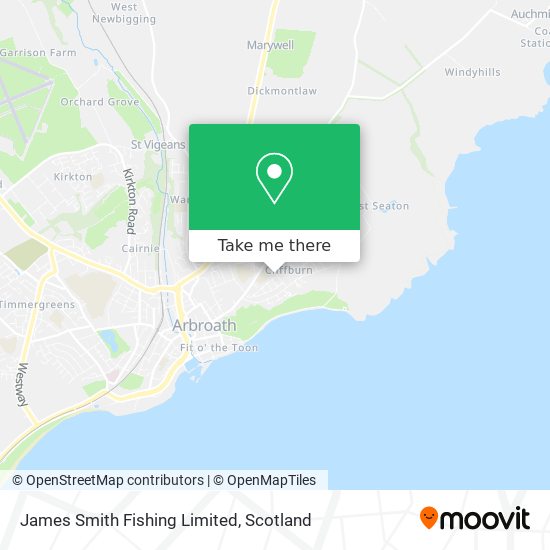 James Smith Fishing Limited map