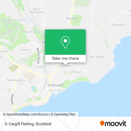 G Cargill Fishing map