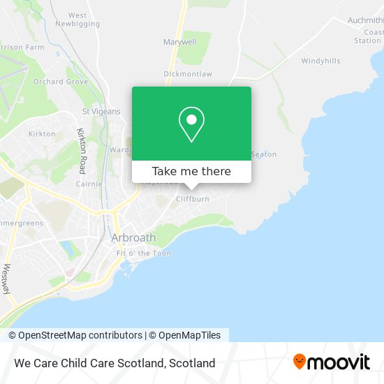 We Care Child Care Scotland map