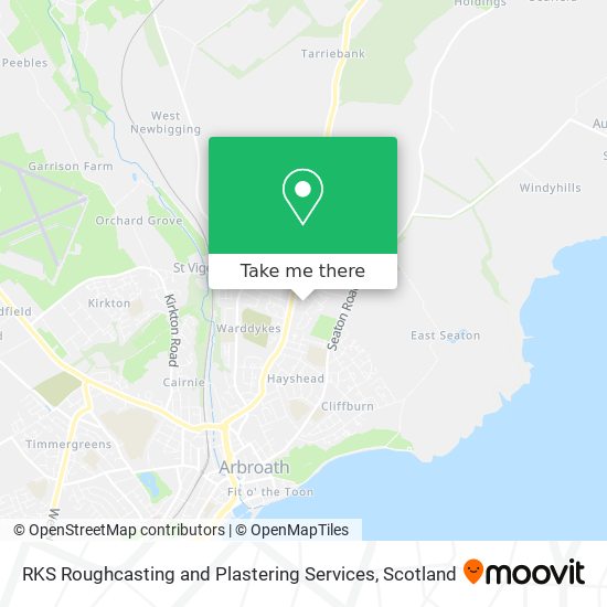 RKS Roughcasting and Plastering Services map