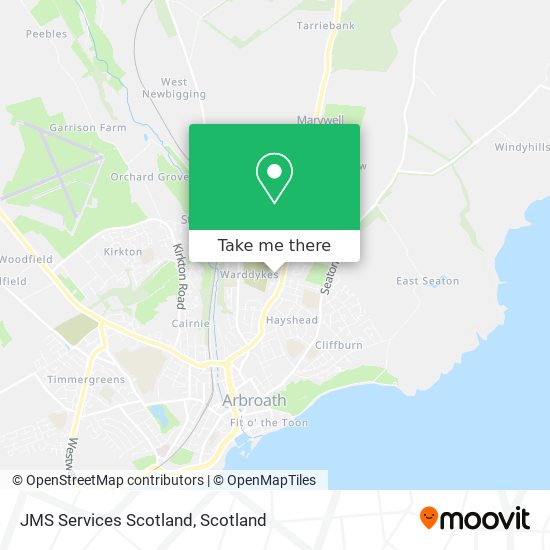 JMS Services Scotland map