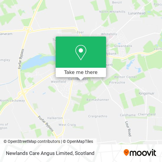 Newlands Care Angus Limited map