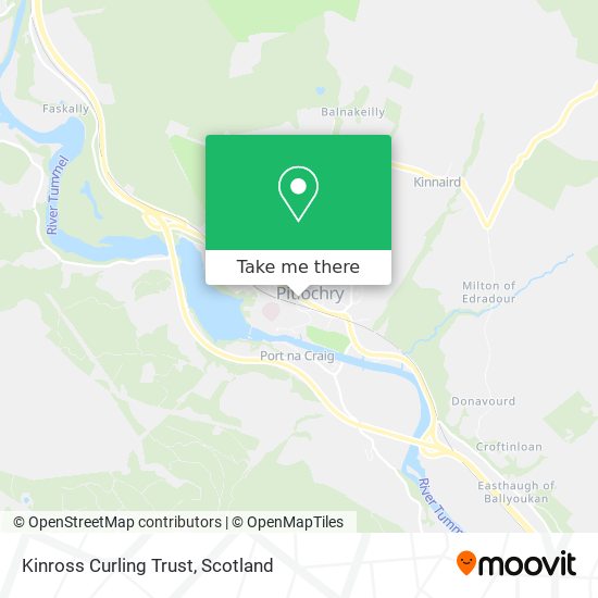 Kinross Curling Trust map