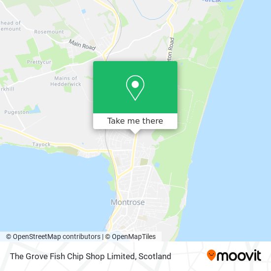 The Grove Fish Chip Shop Limited map