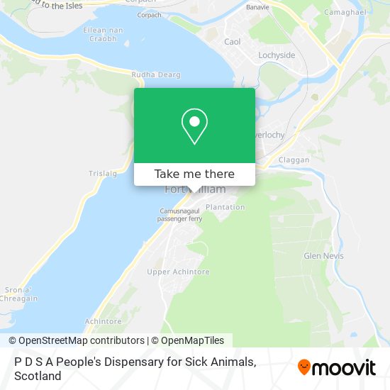 P D S A People's Dispensary for Sick Animals map