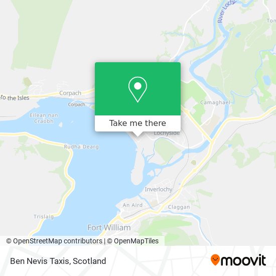 Ben Nevis Taxis map