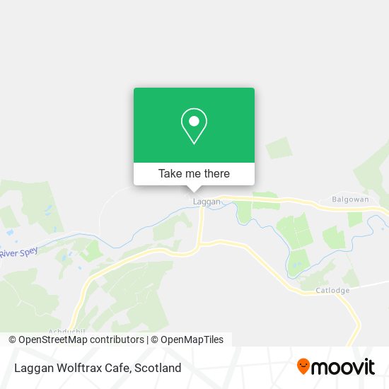 Laggan Wolftrax Cafe map