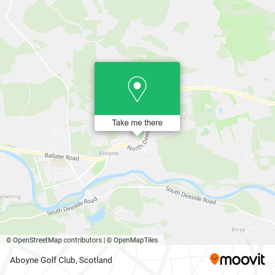 Aboyne Golf Club map