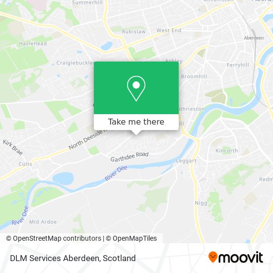 DLM Services Aberdeen map