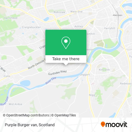 Purple Burger van map