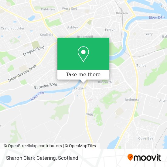 Sharon Clark Catering map