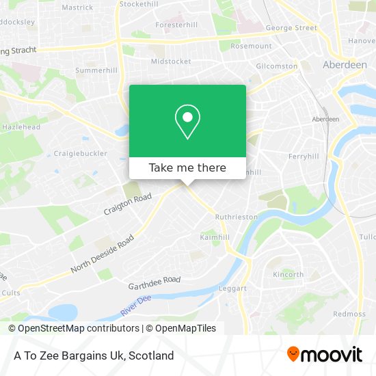 A To Zee Bargains Uk map