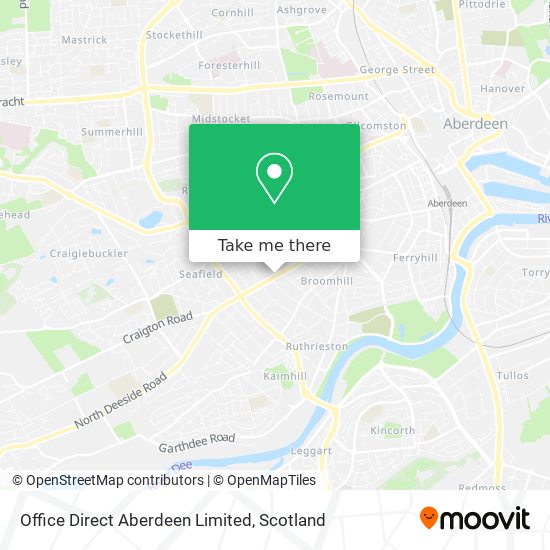 Office Direct Aberdeen Limited map