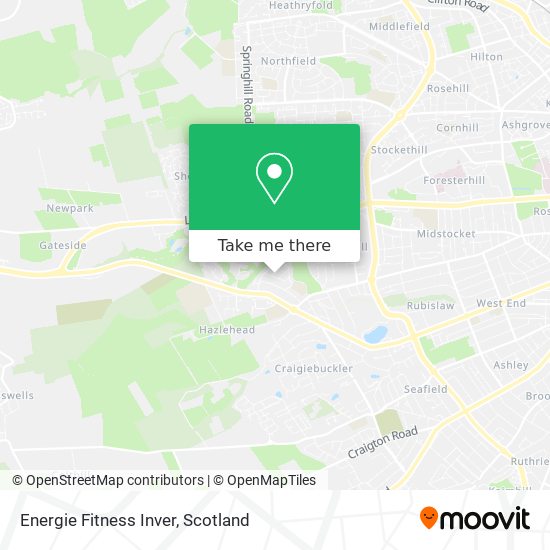 Energie Fitness Inver map