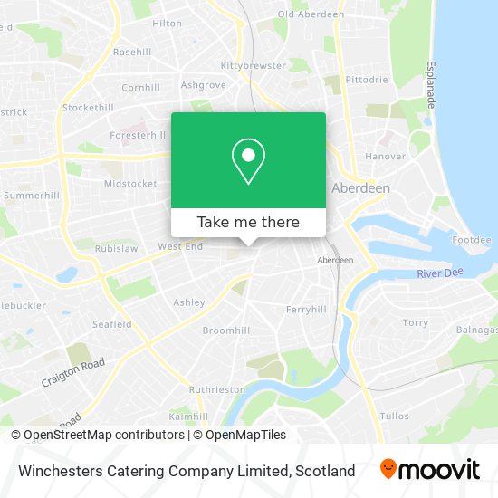 Winchesters Catering Company Limited map