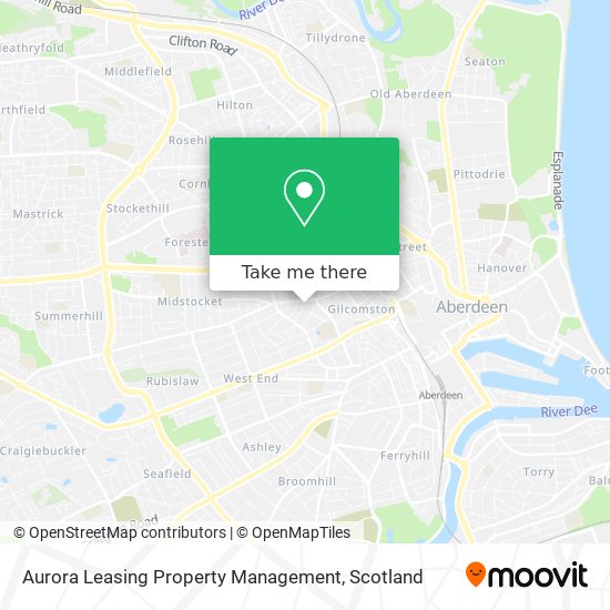 Aurora Leasing Property Management map