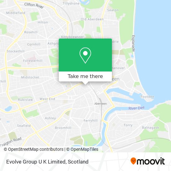 Evolve Group U K Limited map