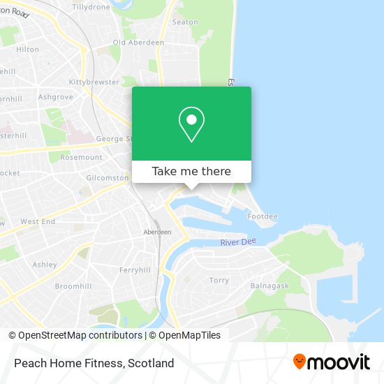 Peach Home Fitness map