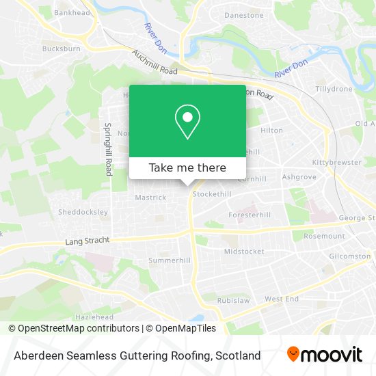 Aberdeen Seamless Guttering Roofing map