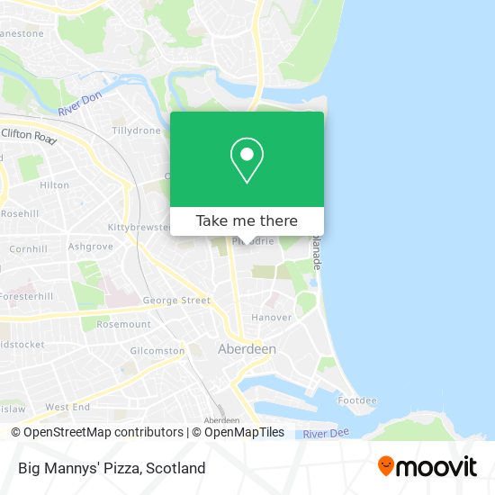 Big Mannys' Pizza map
