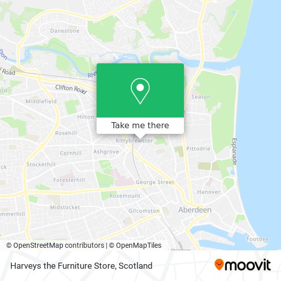 Harveys the Furniture Store map