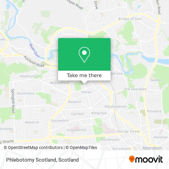 Phlebotomy Scotland map