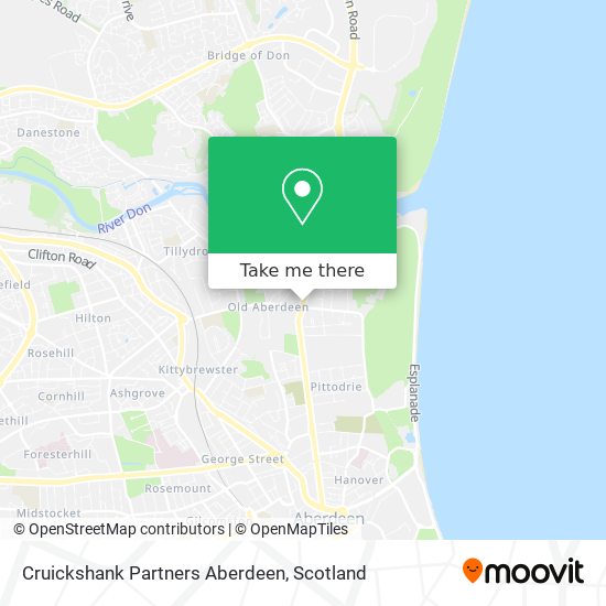 Cruickshank Partners Aberdeen map