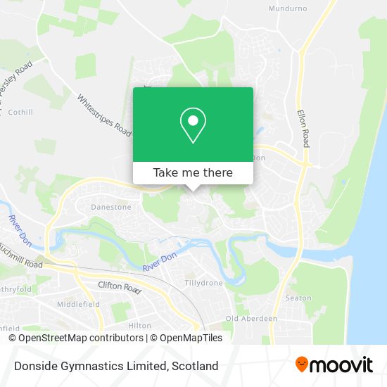 Donside Gymnastics Limited map