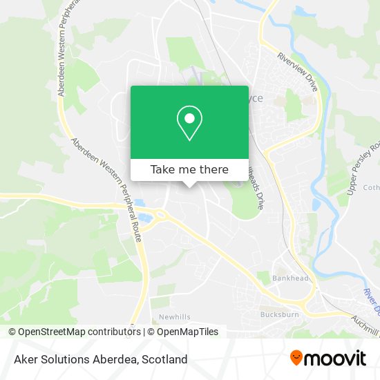 Aker Solutions Aberdea map