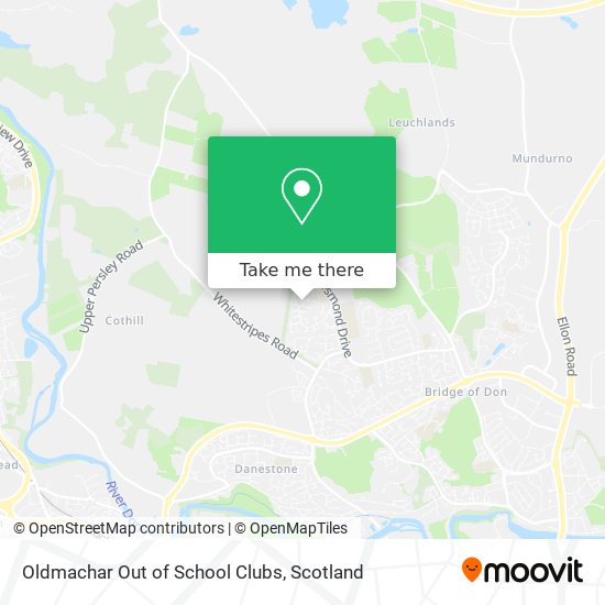 Oldmachar Out of School Clubs map