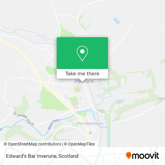 Edward's Bar Inverurie map