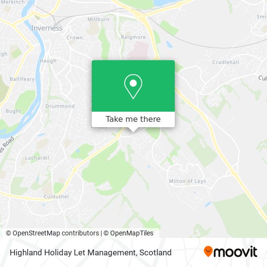Highland Holiday Let Management map