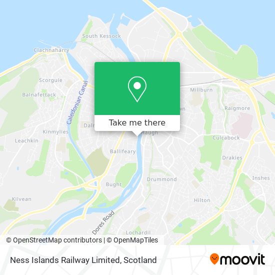 Ness Islands Railway Limited map