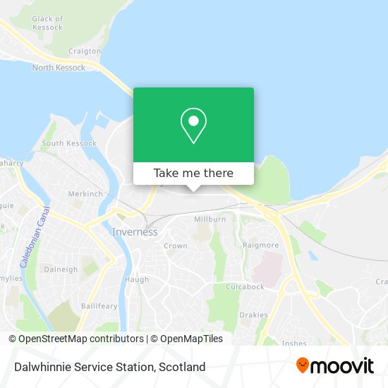 Dalwhinnie Service Station map