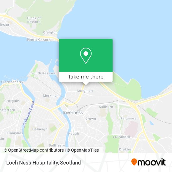 Loch Ness Hospitality map