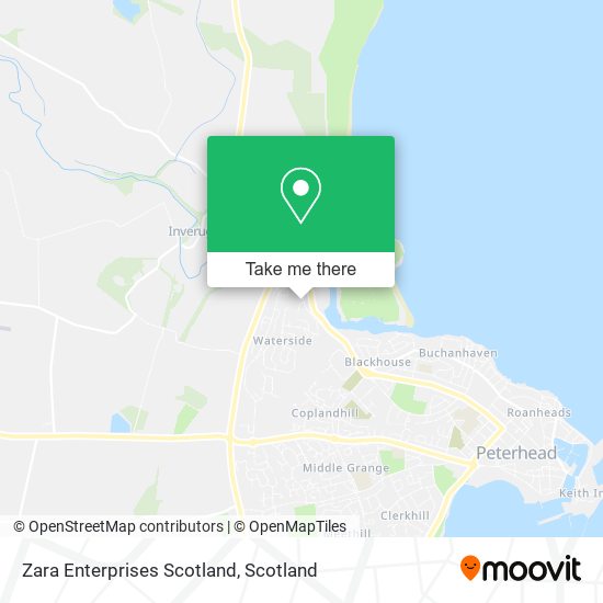 Zara Enterprises Scotland map