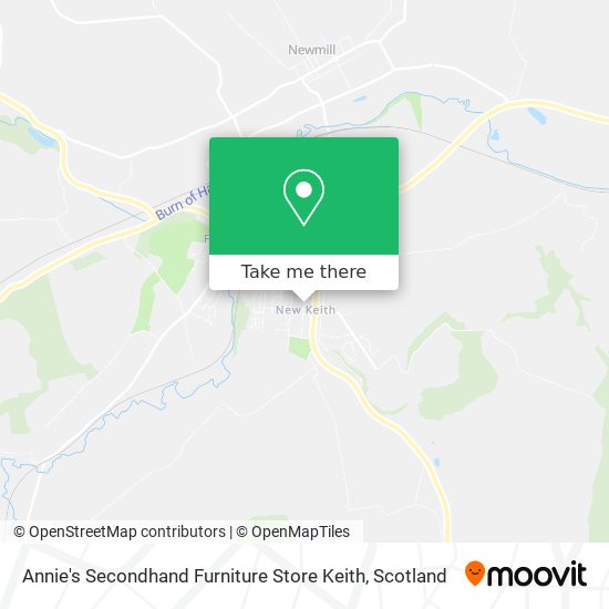 Annie's Secondhand Furniture Store Keith map