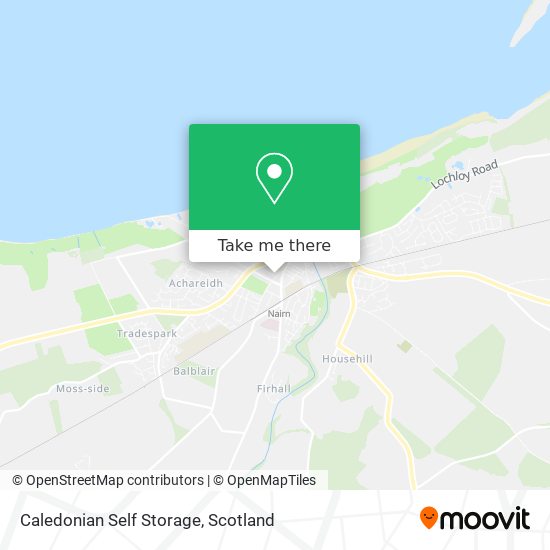 Caledonian Self Storage map